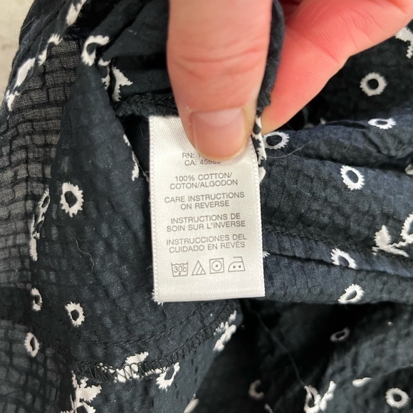 MICHAEL Kors Button Down Cap Sleeve Blouse - Size 12P - Picture 3 of 11